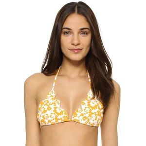 Marysia Broadway Top in Papaya Hibiscus in Size S